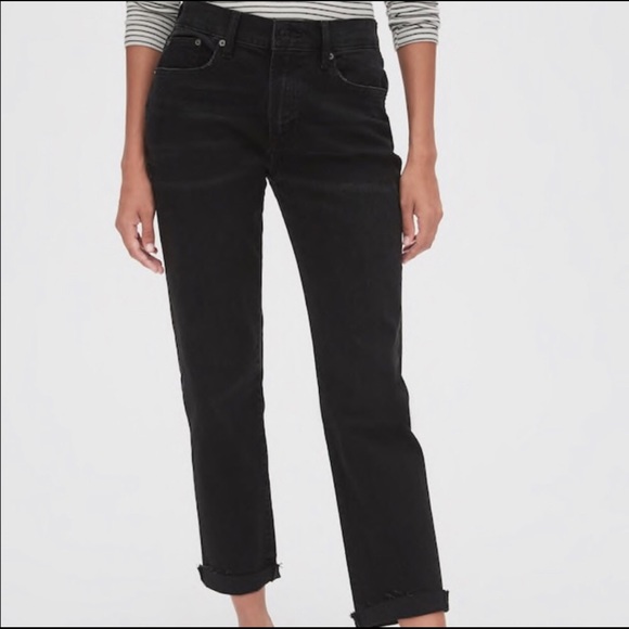GAP Denim - Gap Best Girlfriend Soft Black Washed Jeans 26